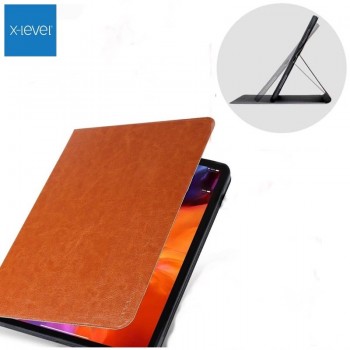 X-Level dirbtinės odos atverčiamas dėklas - rudas (Xiaomi Mi Pad 5/Pad 5 Pro (11.0)